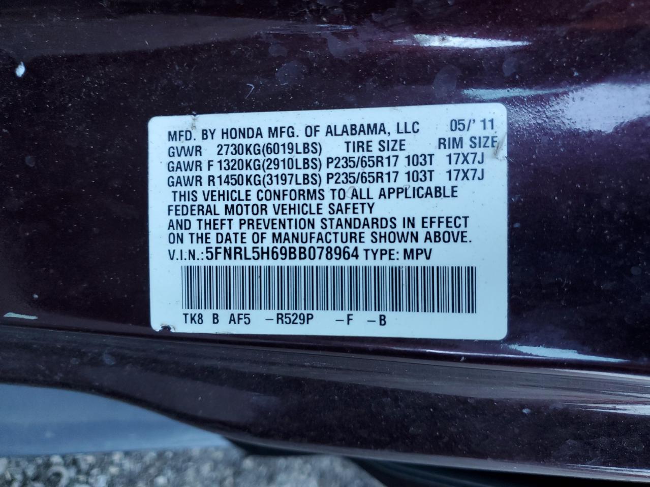 Honda Odyssey Exl Image 6