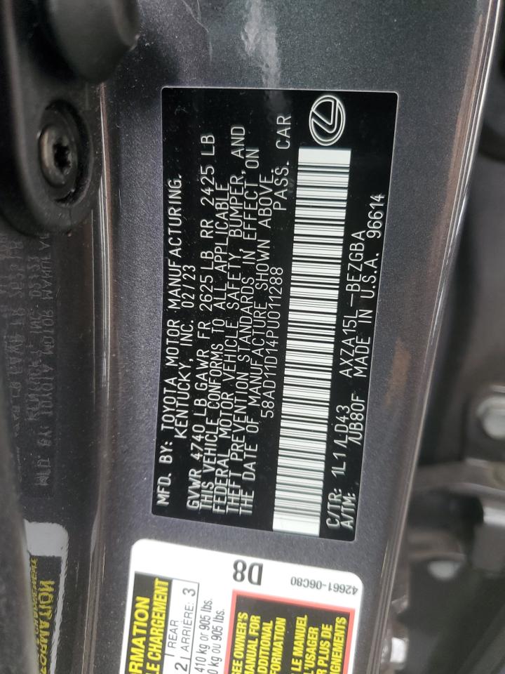 Lexus Es 250 Base Image 12