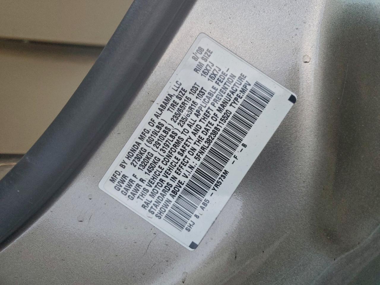 Honda Odyssey Lx Image 12