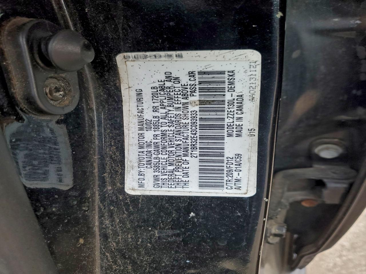 Toyota Corolla Ce Image 10