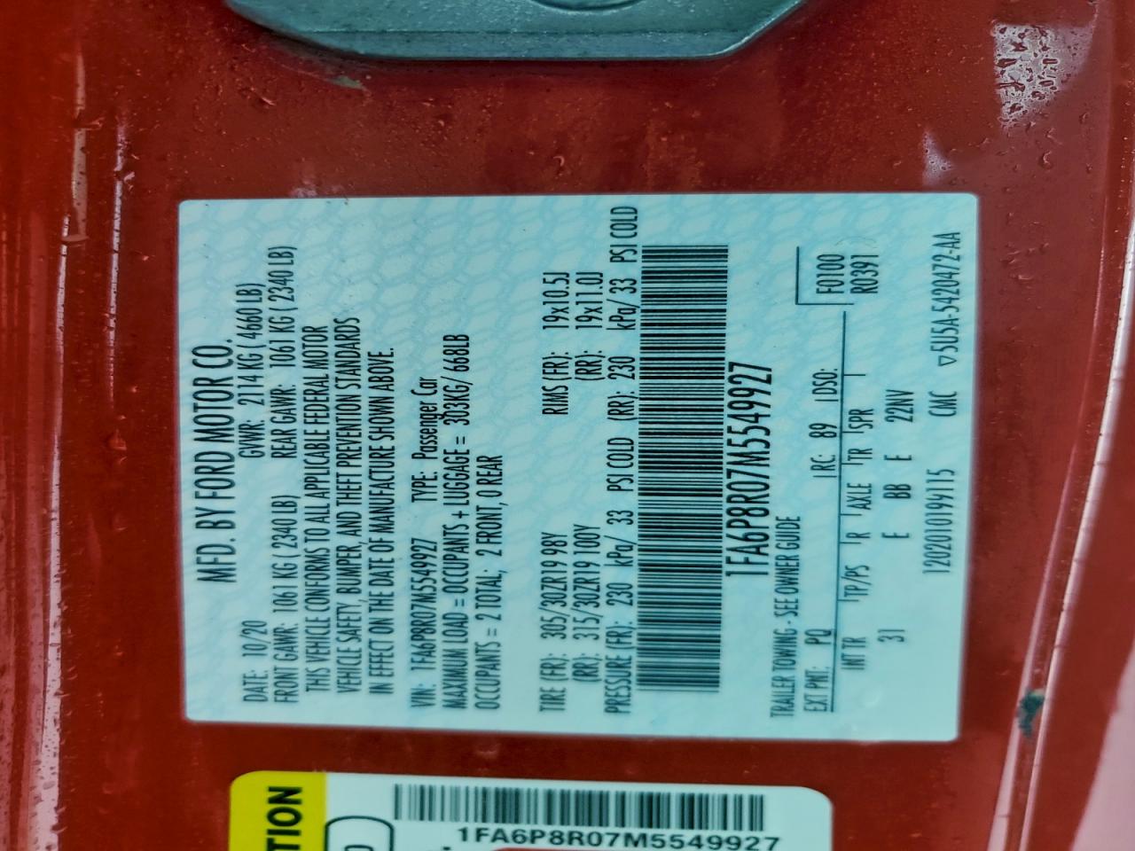 Ford Mustang Mach I Image 8