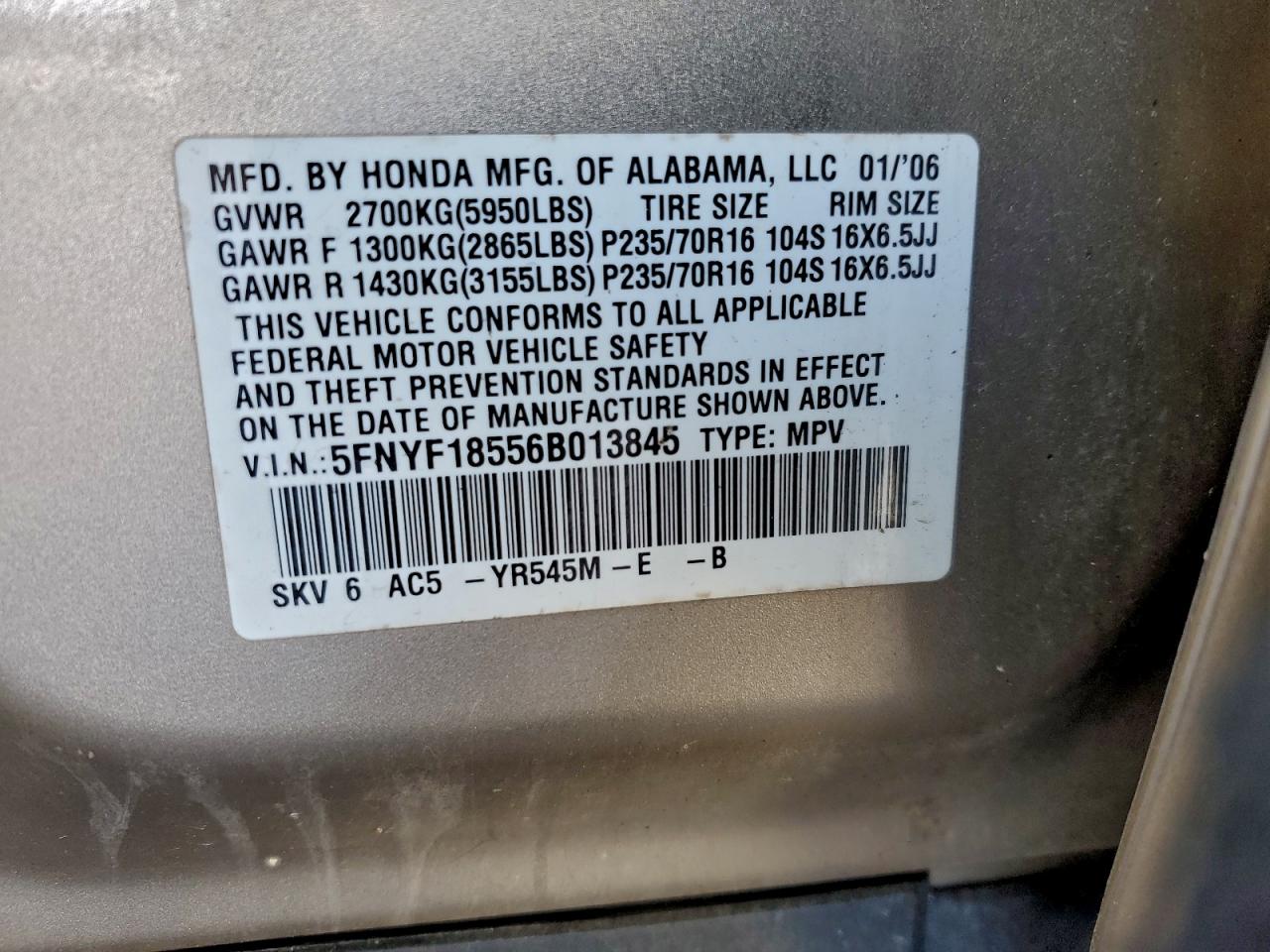 Honda Pilot Ex Image 8