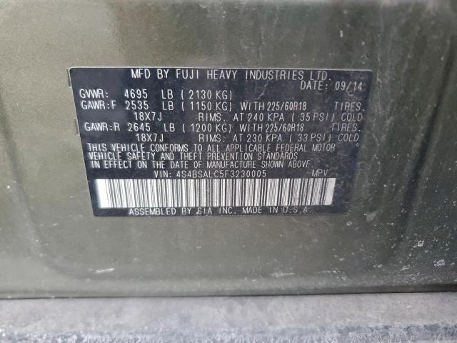 Subaru Outback 2.5i Limited Image 12