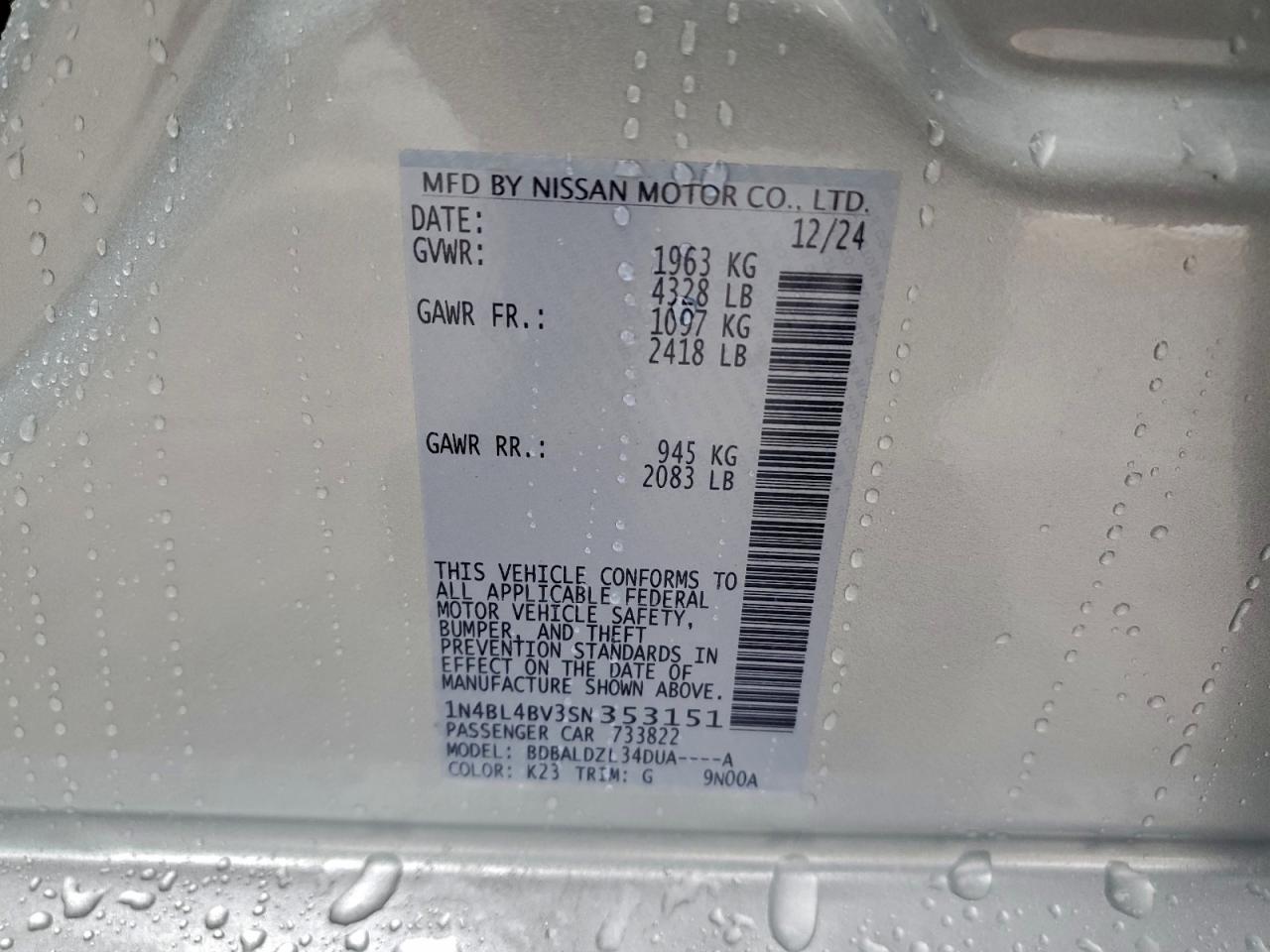 Nissan Altima S Image 13