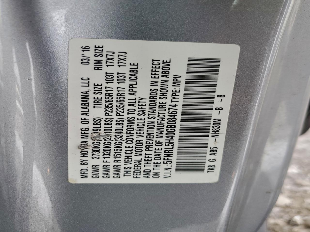 Honda Odyssey Ex Image 13