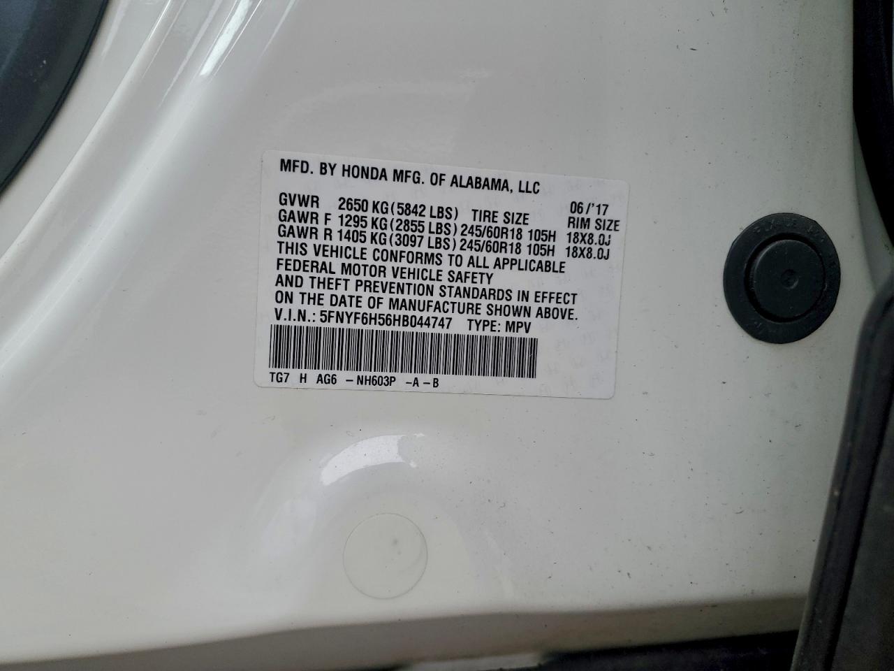 Honda Pilot Exl Image 10