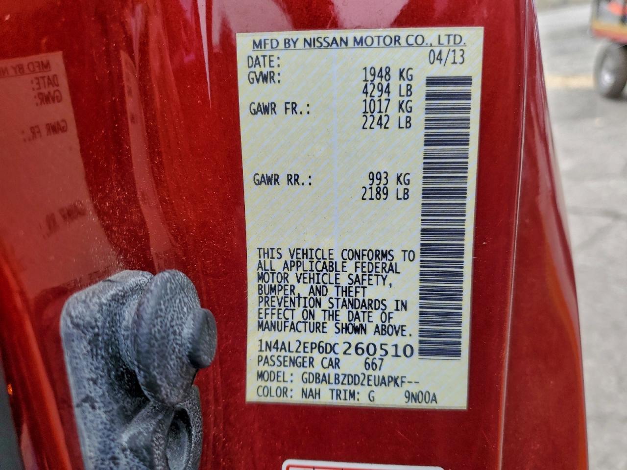 Nissan Altima S Image 12