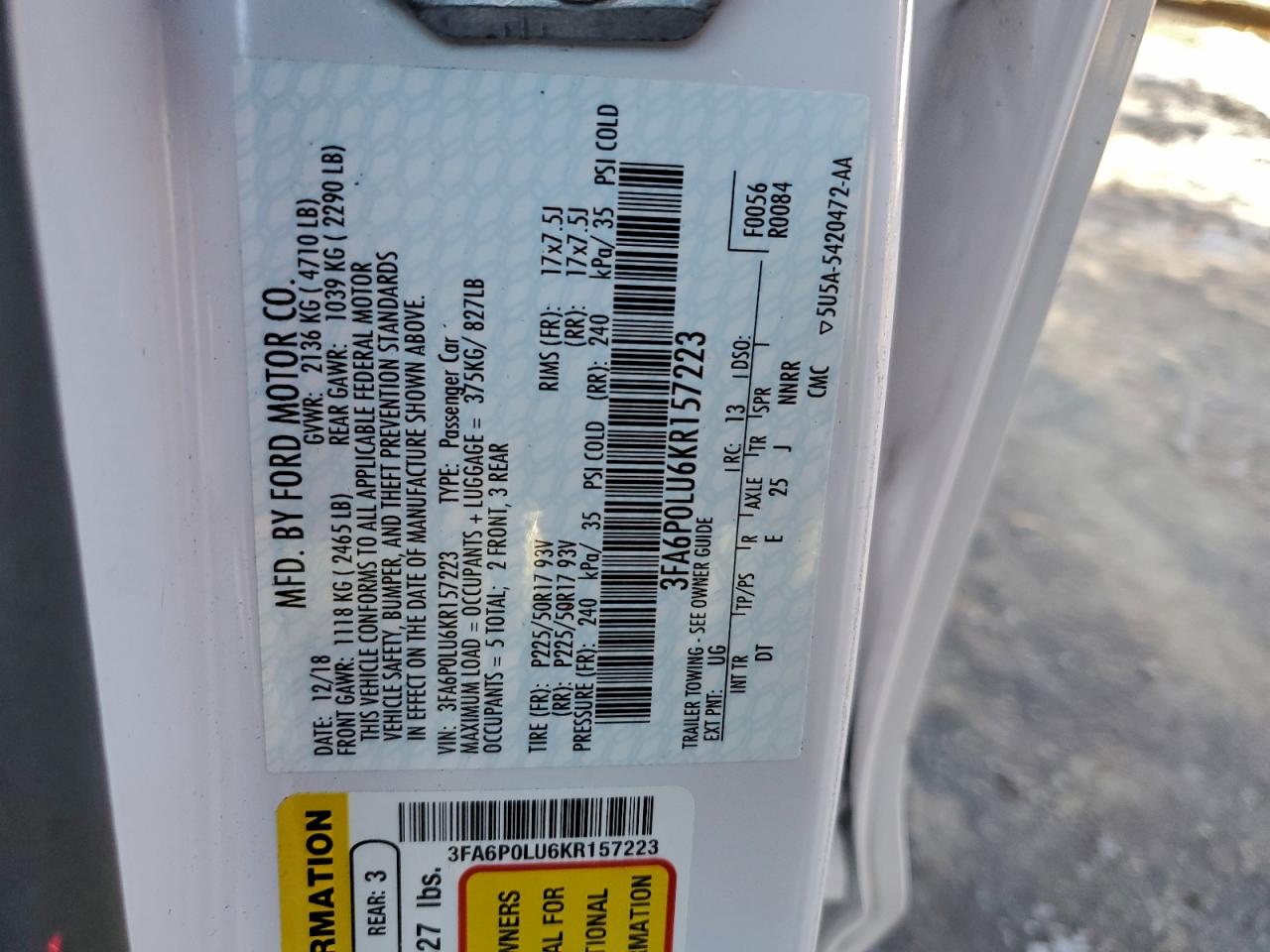 Ford Fusion Se Image 12