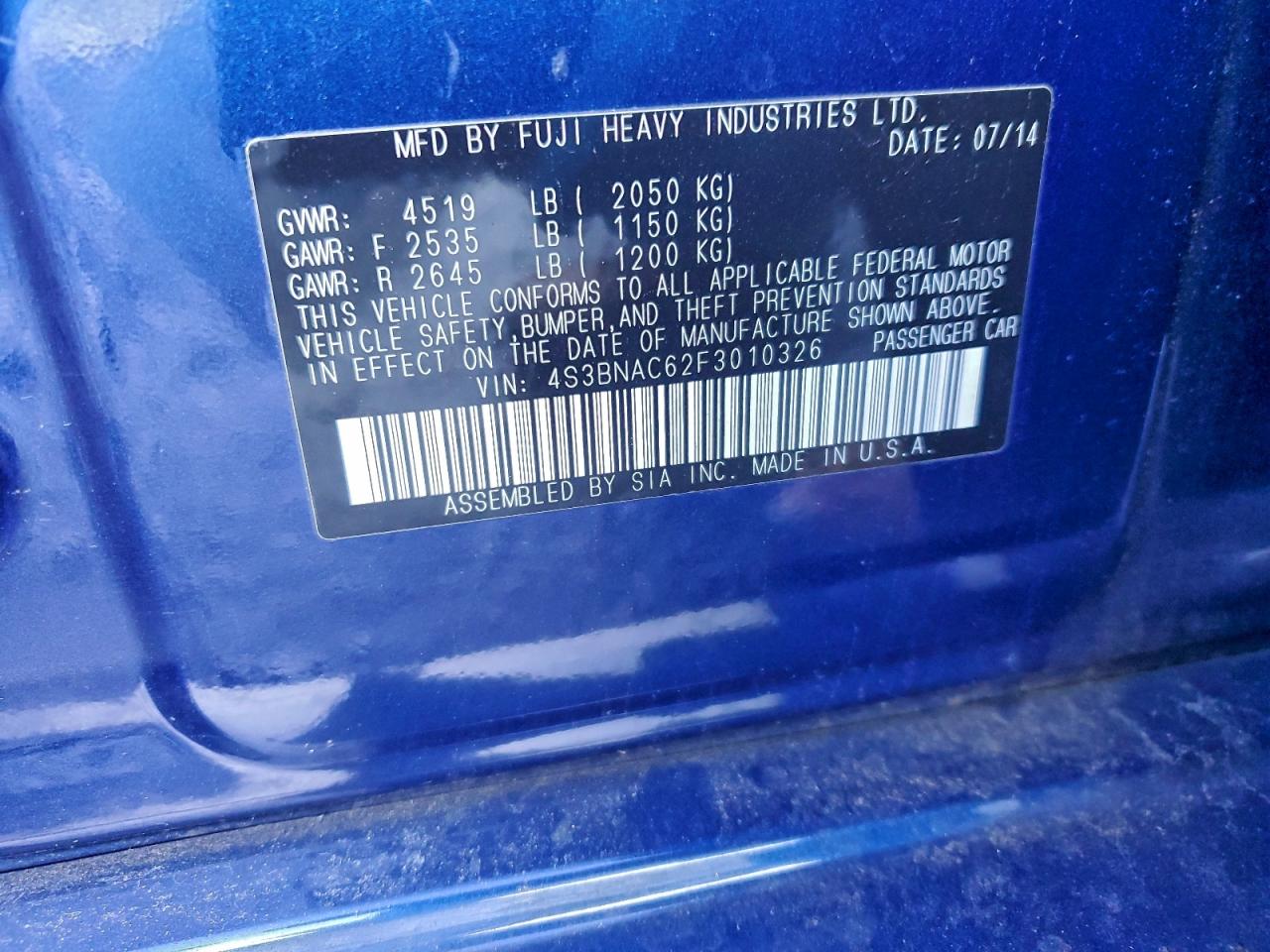 Subaru Legacy 2.5i Premium Image 8